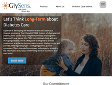 Tablet Screenshot of glysens.com